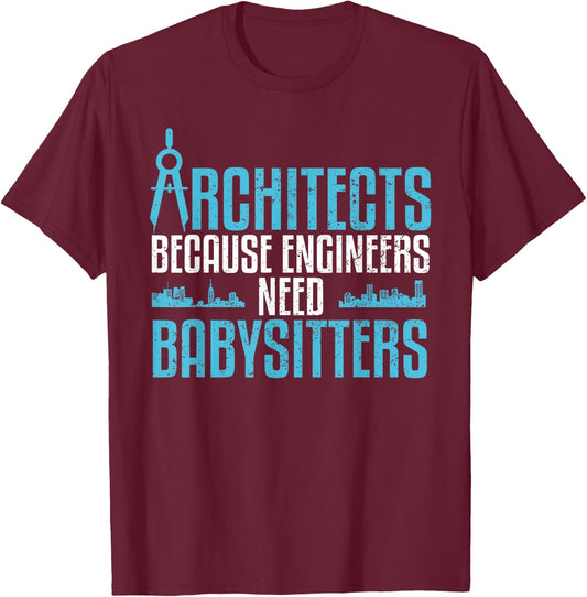 Cool Landscapers Builders Profession Humor Designs Funny Architecture Gift Architect Occupation -Adults T-Shirt - T-Shirt | Maroon