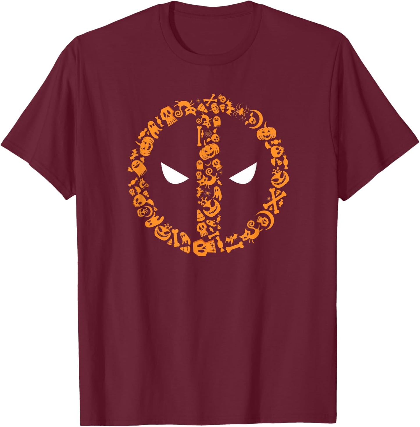 Marvel Deadpool Halloween Icons T-Shirt - T-Shirt | Maroon