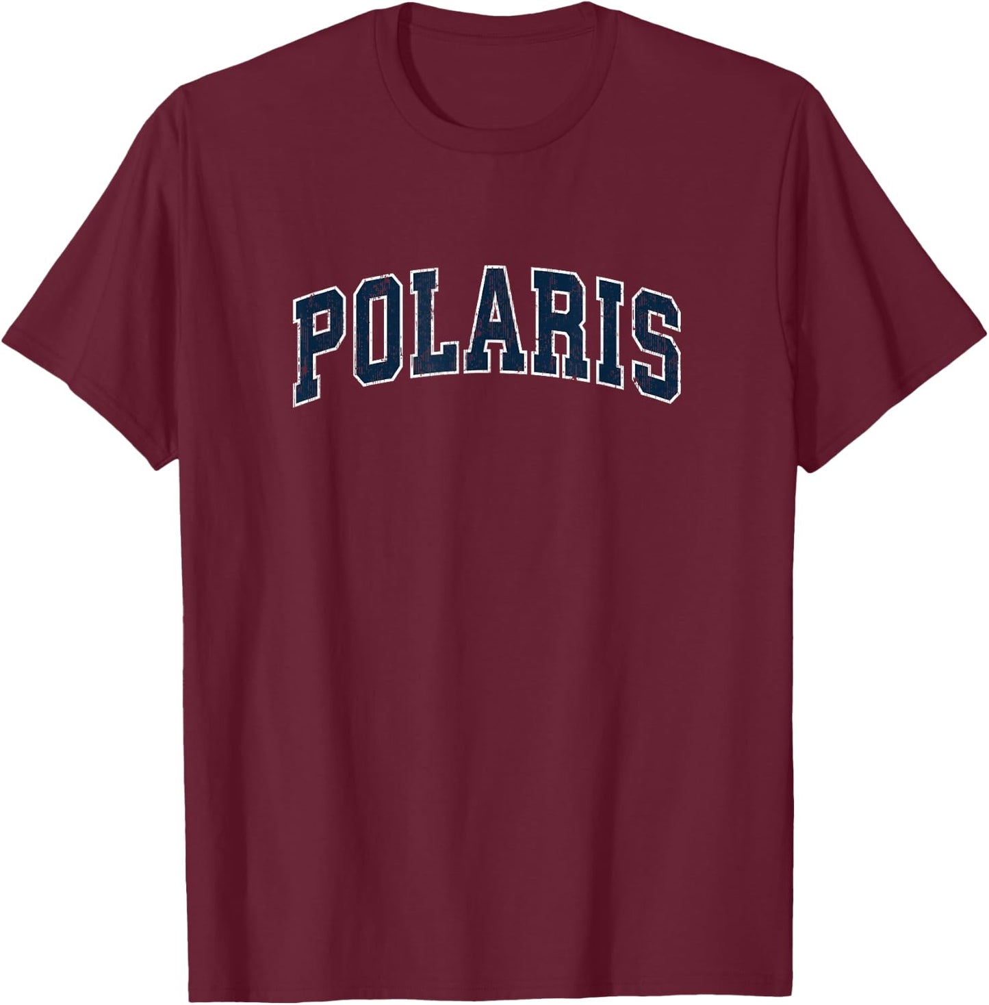 Polaris Montana MT Vintage Sports Design Navy Design T-Shirt - T-Shirt | Maroon