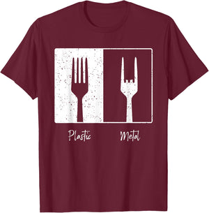 Heavy Metal Rocker Punk Rock Music Hard Rock T-Shirt - T-Shirt | Maroon