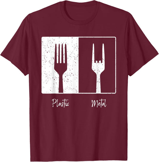 Heavy Metal Rocker Punk Rock Music Hard Rock T-Shirt - T-Shirt | Maroon