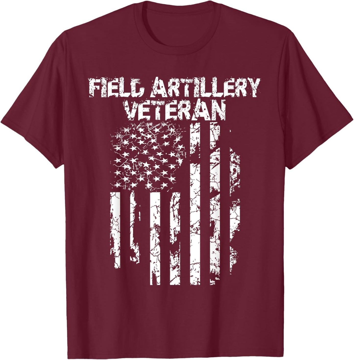 Field Artillery Veteran T-Shirt - T-Shirt | Maroon