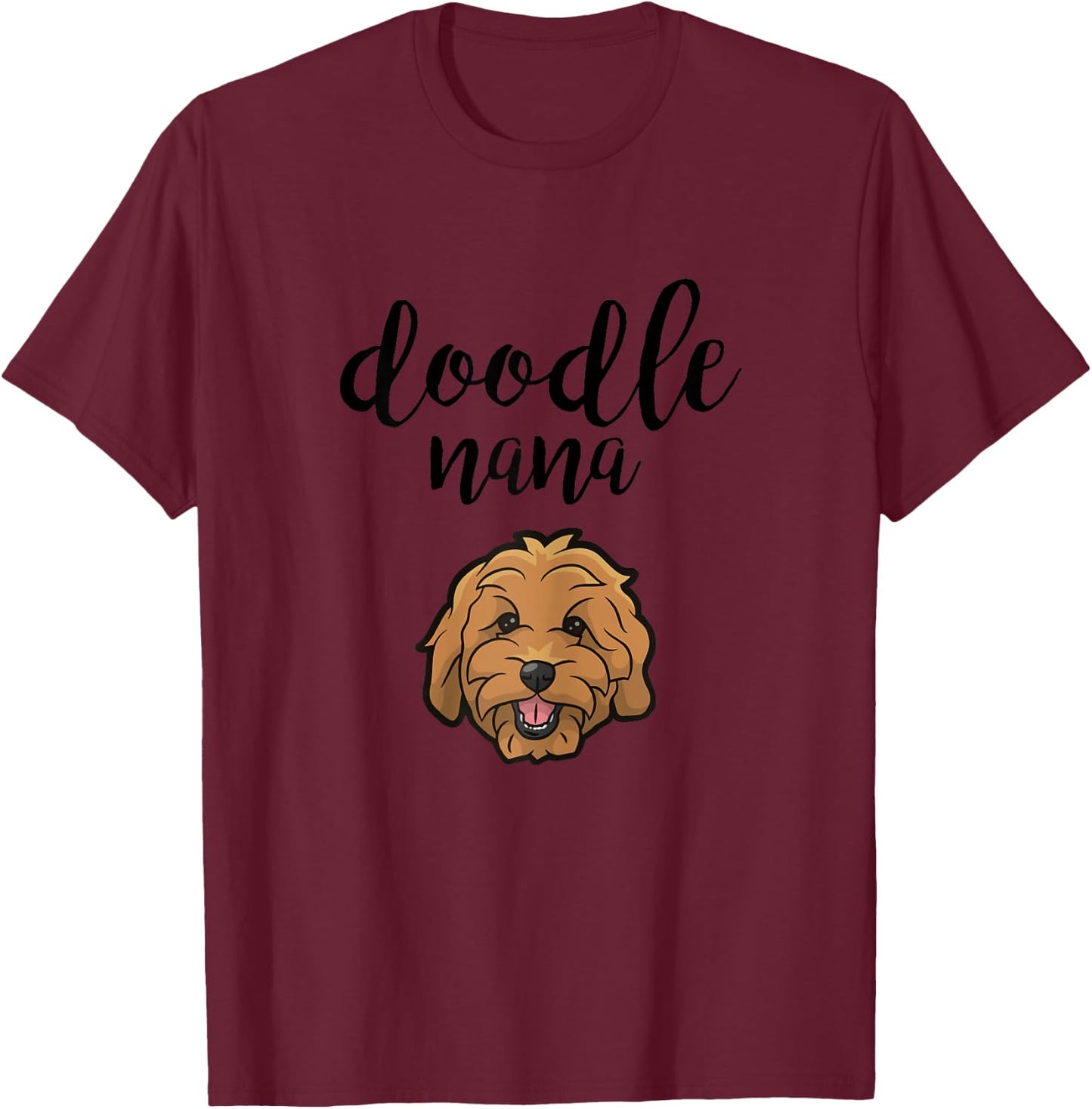 Goldendoodle Nana - Doodle Grandma Cute Dog T-Shirt - T-Shirt | Maroon