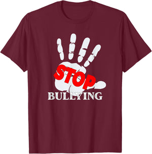 Stop Bullying Anti Bullying Pink Day Unity Day T-Shirt - T-Shirt | Maroon