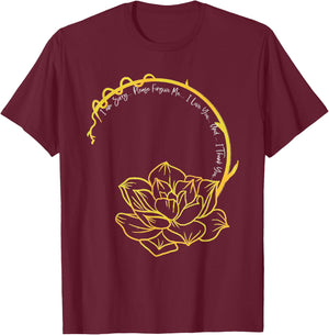 Ho'oponopono Mantra Shirt, Hawaiian Prayer, Meditation T-Shirt - T-Shirt | Maroon