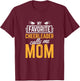 Favorite Cheerleader Calls Me Mom Cheerleading Mother T-Shirt - T-Shirt | Maroon