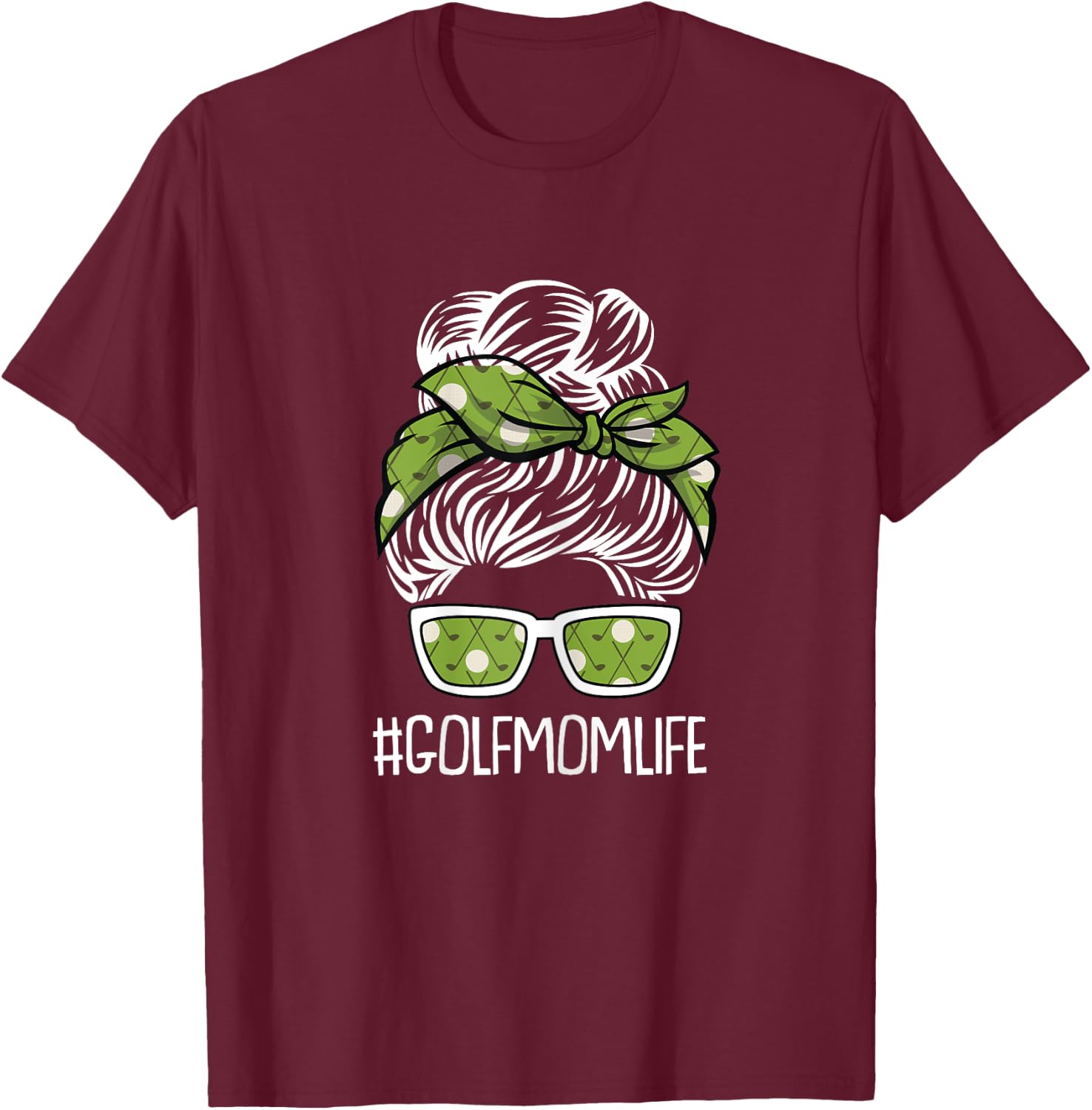 Golf Mom Life Mothers-Day Golf-er Sport Lover Mama Mommy T-Shirt - T-Shirt | Maroon