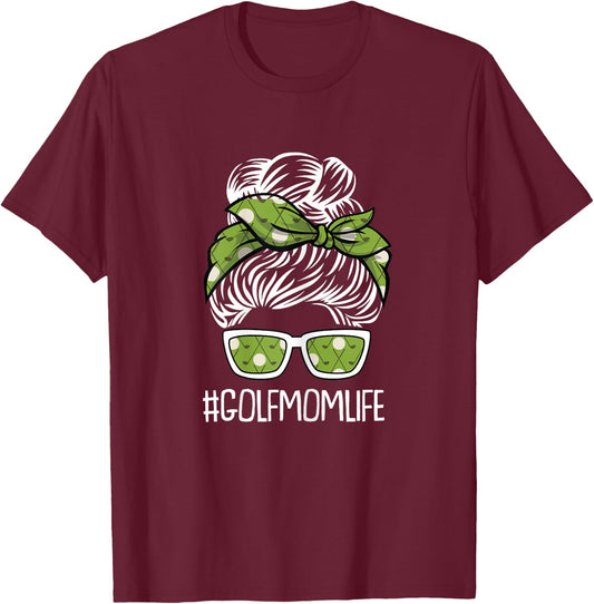Golf Mom Life Mothers-Day Golf-er Sport Lover Mama Mommy T-Shirt - T-Shirt | Maroon