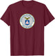 Best Civil Air Patrol Gifts Circle Air Force Auxiliary USAF T-Shirt - T-Shirt | Maroon