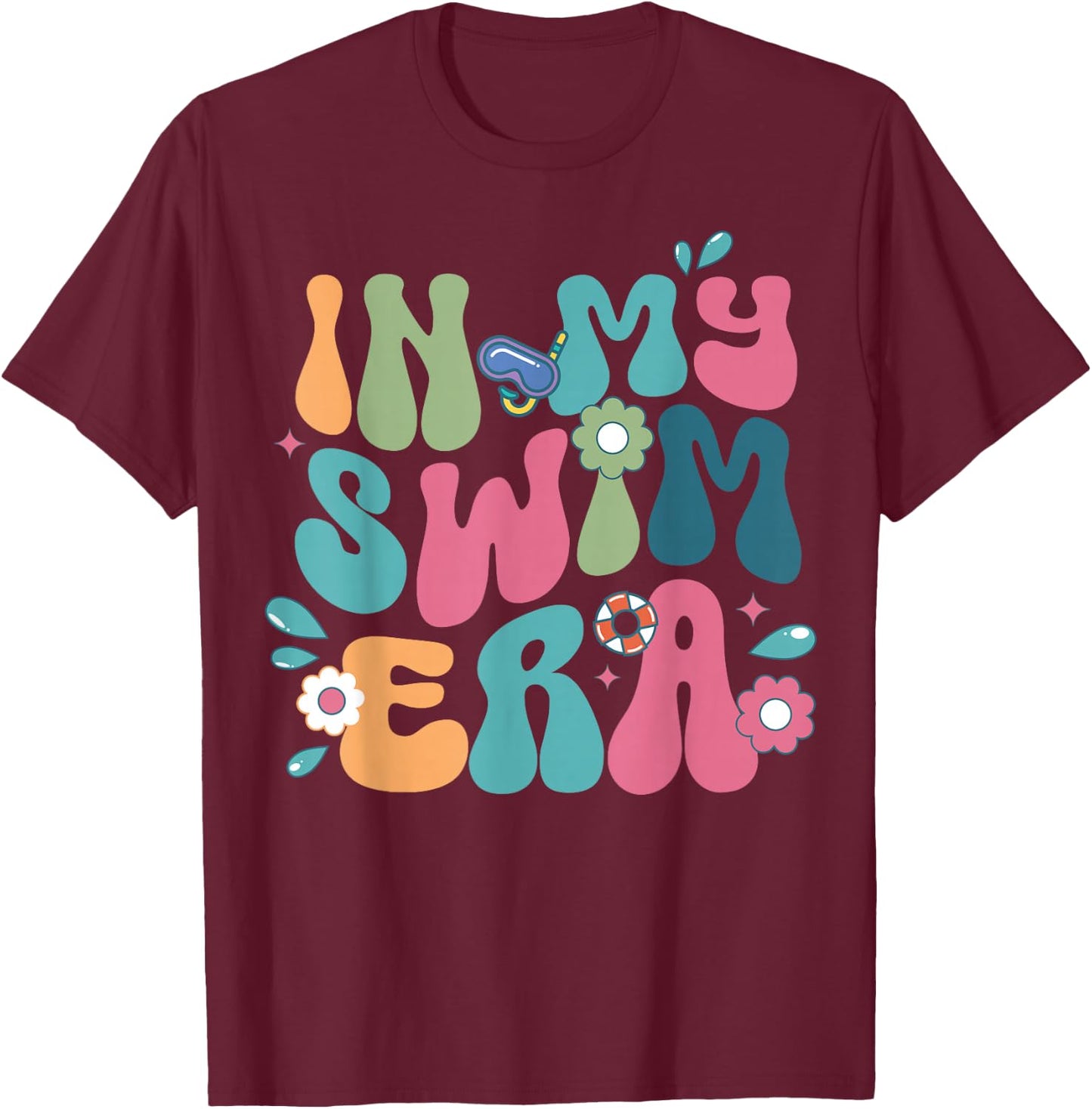 In My Swim Era T-Shirt - T-Shirt | Maroon