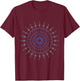Spiritual Yoga Sacred Geometry Hindu Pilates Yogi Mandala T-Shirt - T-Shirt | Maroon