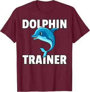 Dolphin Trainer Gift Dolphin Girls T-Shirt - T-Shirt | Maroon