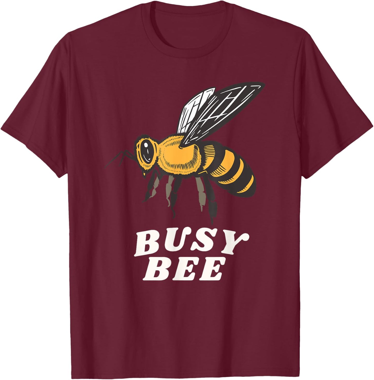 Busy Bee Plant Lover Hipster Bees Queen Garden Gardening T-Shirt - T-Shirt | Maroon
