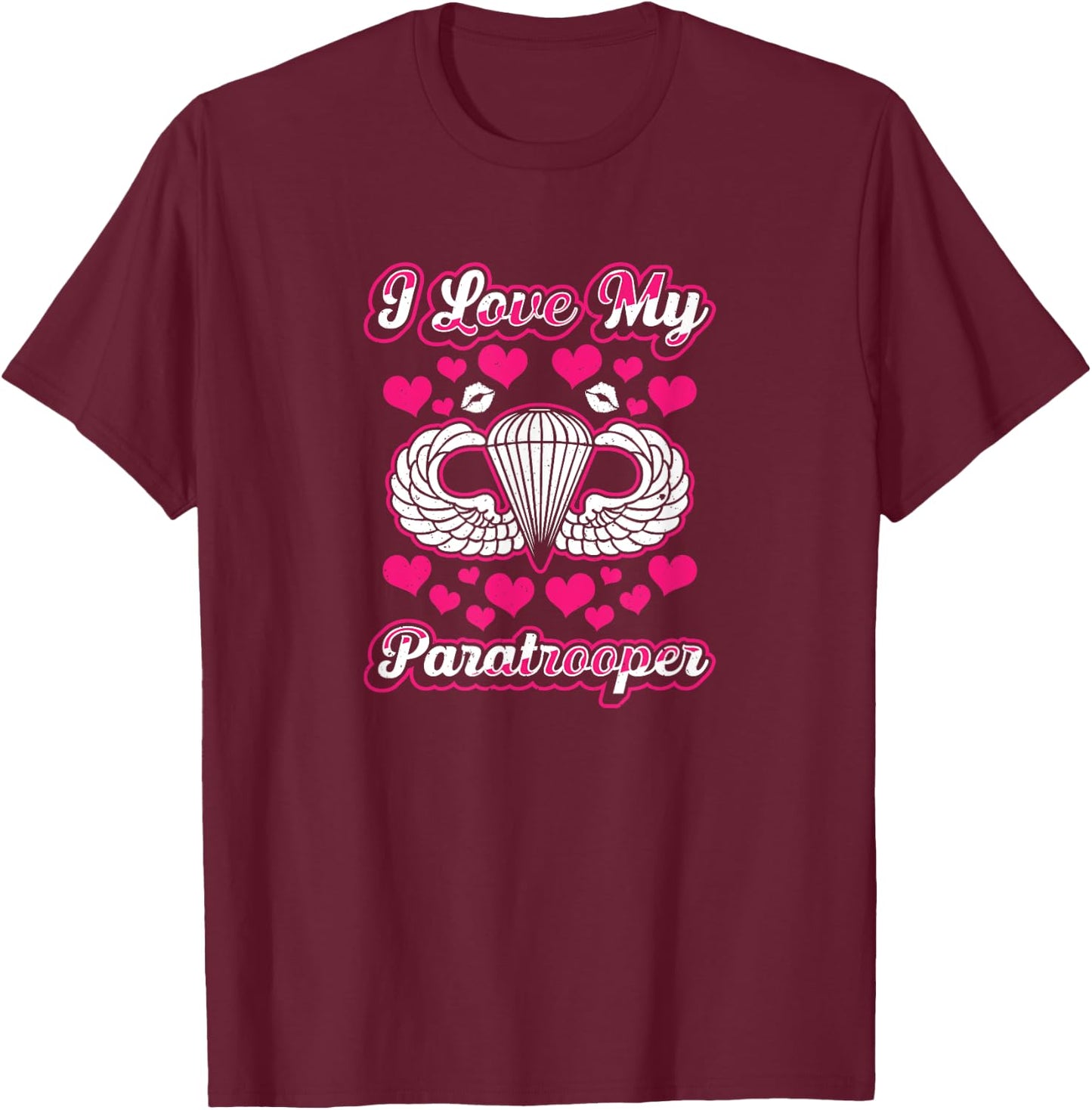 82nd Airborne Shirts Paratrooper Wife Girlfriend T-Shirt - T-Shirt | Maroon