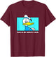 Disney Mickey and Friends Donald This is My Happy Face Angry T-Shirt - T-Shirt | Maroon