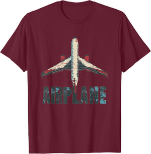 Pretty Airplane Costume for Boys and Girls T-Shirt - T-Shirt | Maroon