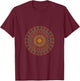 Sacred Geometry Mandala T-Shirt - T-Shirt | Maroon