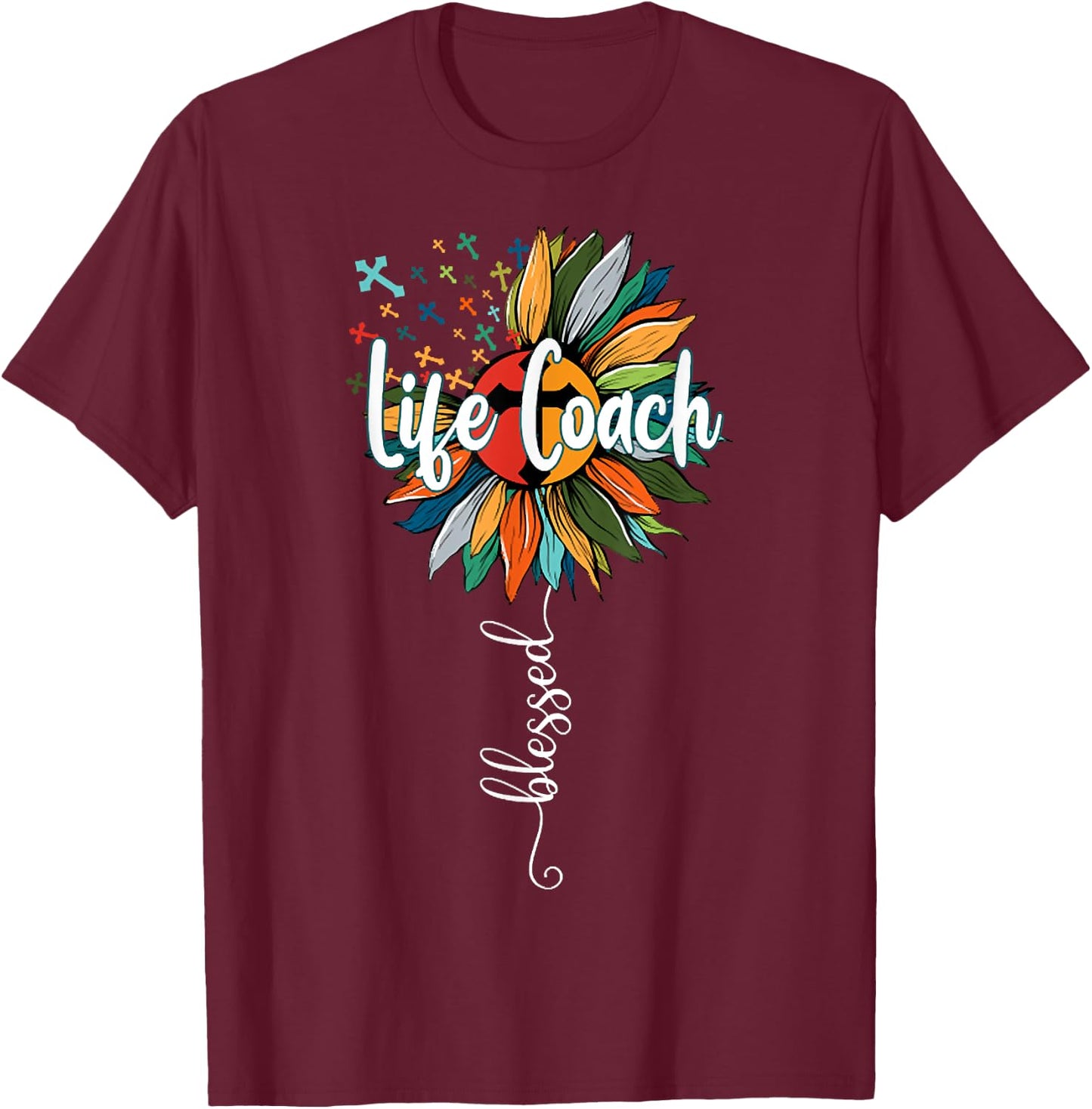 Life Coach Mentor Life Coaching Girls Funny T-Shirt - T-Shirt | Maroon