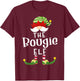 Bougie Elf Group Christmas Funny Pajama Party T-Shirt - T-Shirt | Maroon