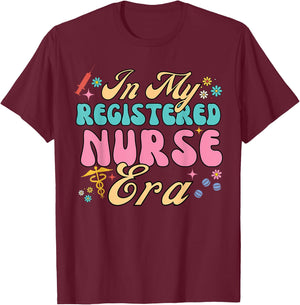 RN Nursing School Graduation In My Registered Nurse Era T-Shirt - T-Shirt | Maroon