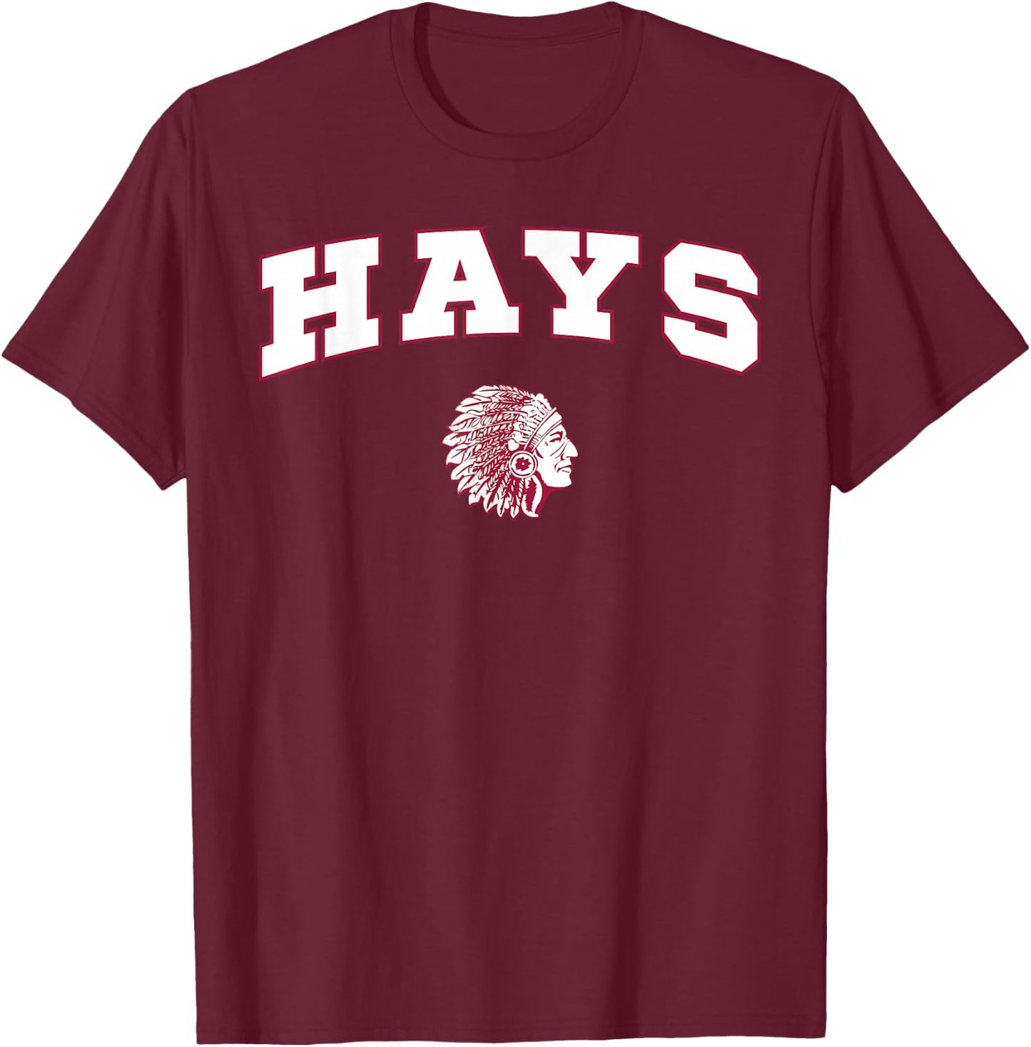 Hays High School Indians T-Shirt - T-Shirt | Maroon