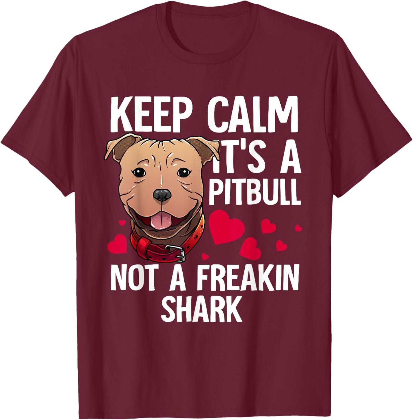 Funny Pitbull Gift Women Dog Lover Pet Owner Joke T-Shirt - T-Shirt | Maroon
