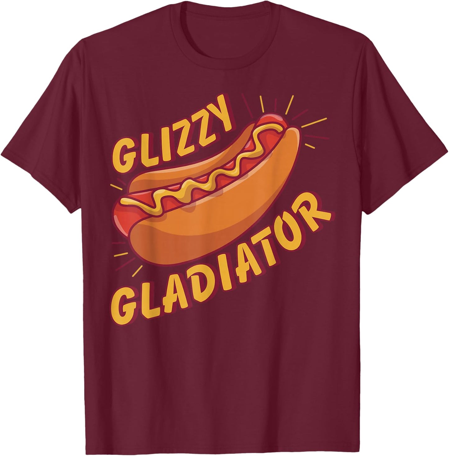 Glizzy Gladiator T-Shirt - T-Shirt | Maroon