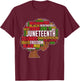 Juneteenth Word Cloud Black Freedom Black History Month T-Shirt - T-Shirt | Maroon