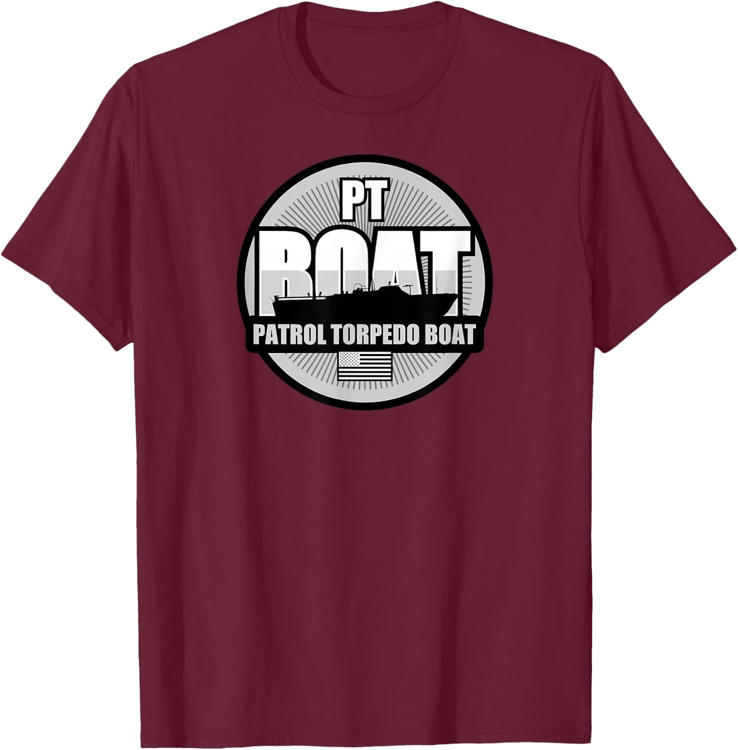 WW2 PT Boat T-Shirt - T-Shirt | Maroon