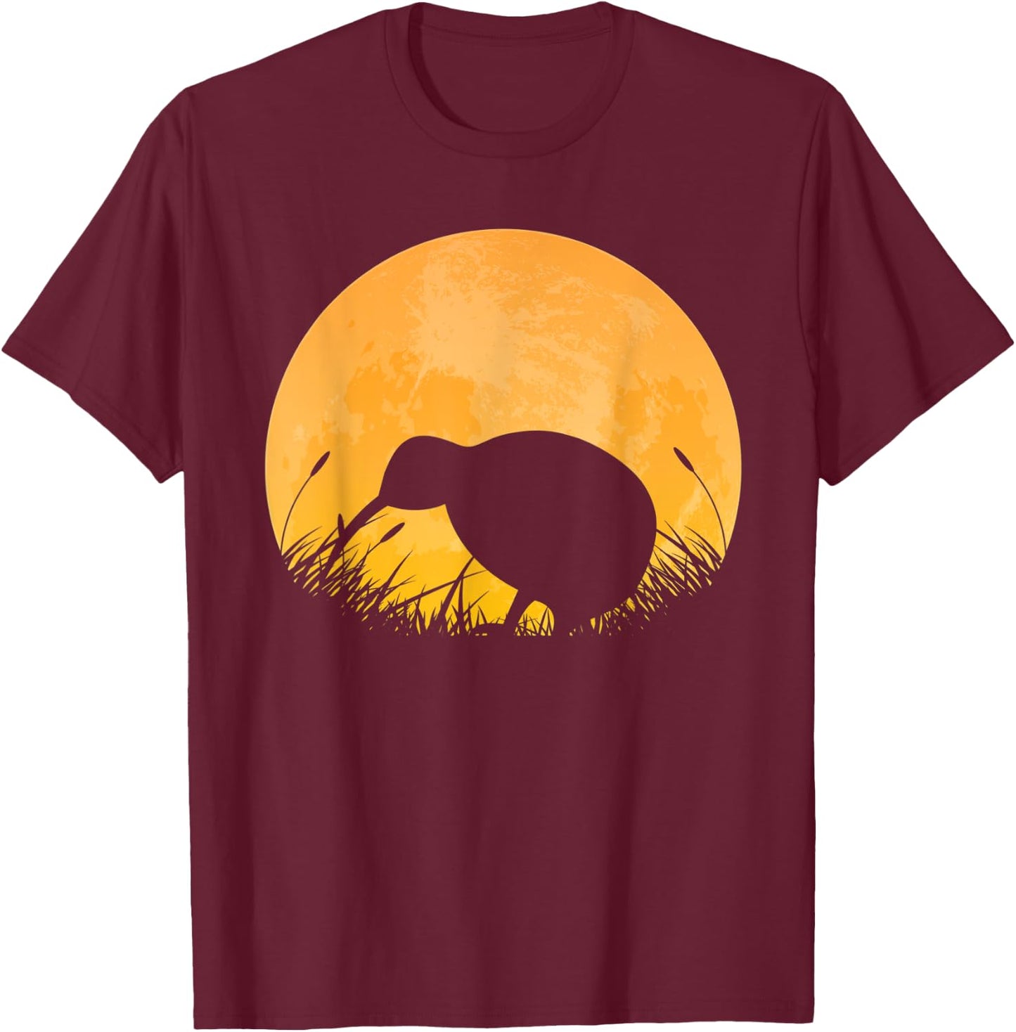 Kiwi Easy Halloween Outfit Bird Animal Moon Costume Gift T-Shirt - T-Shirt | Maroon