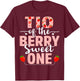 Tio Of The Berry Sweet One Birthday Strawberry Tio T-Shirt - T-Shirt | Maroon
