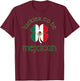 Luckier to Be Mexican St. Patrick's Day 4 Leaf Clover Flag T-Shirt - T-Shirt | Maroon