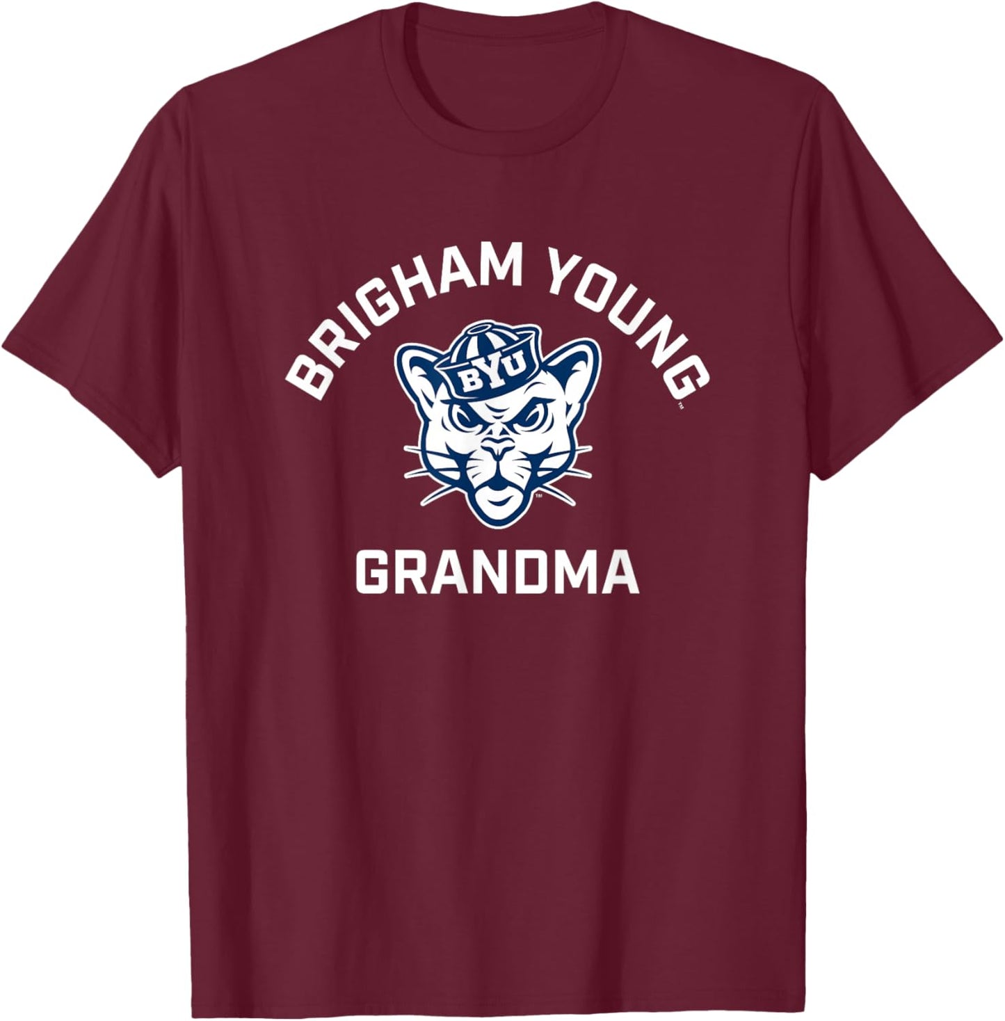 BYU Cougars Arched Grandma T-Shirt - T-Shirt | Maroon