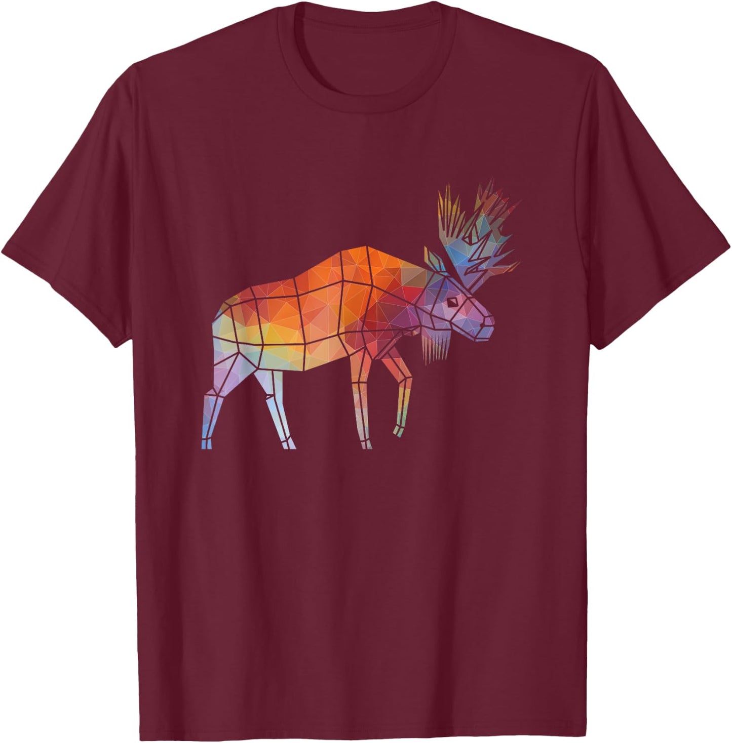 Animal World Moose Lover Wildlife Cute Gift T-Shirt - T-Shirt | Maroon