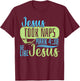 Christian Bible Verse Jesus Took Naps Mark 4:38 T-Shirt - T-Shirt | Maroon