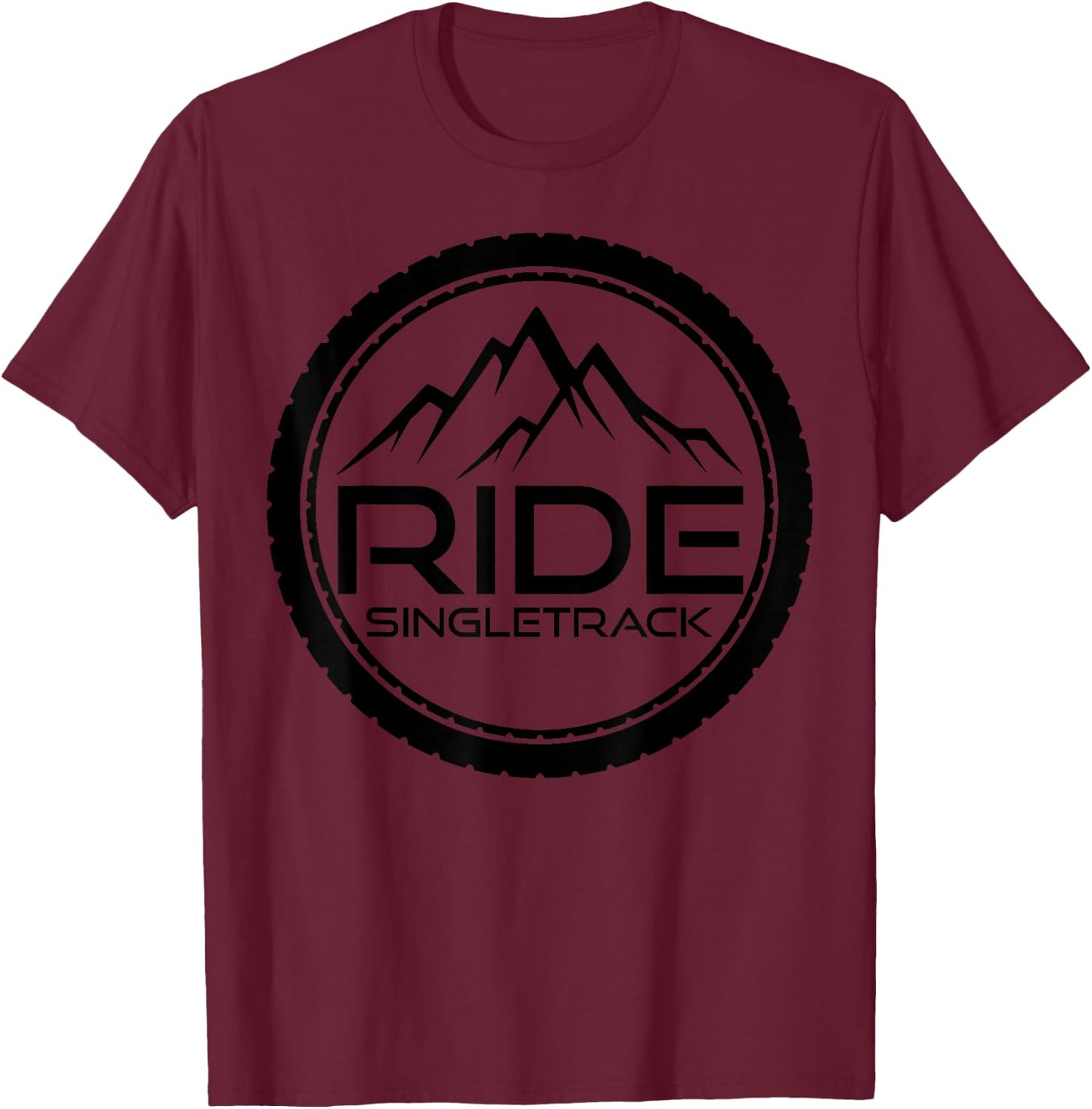 Mountain Bike MTB Freeride Mountain Biker Gift T-Shirt - T-Shirt | Maroon