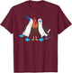 Pair of Boobies with a Cock Between Them, Funny Joke T-Shirt - T-Shirt | Maroon