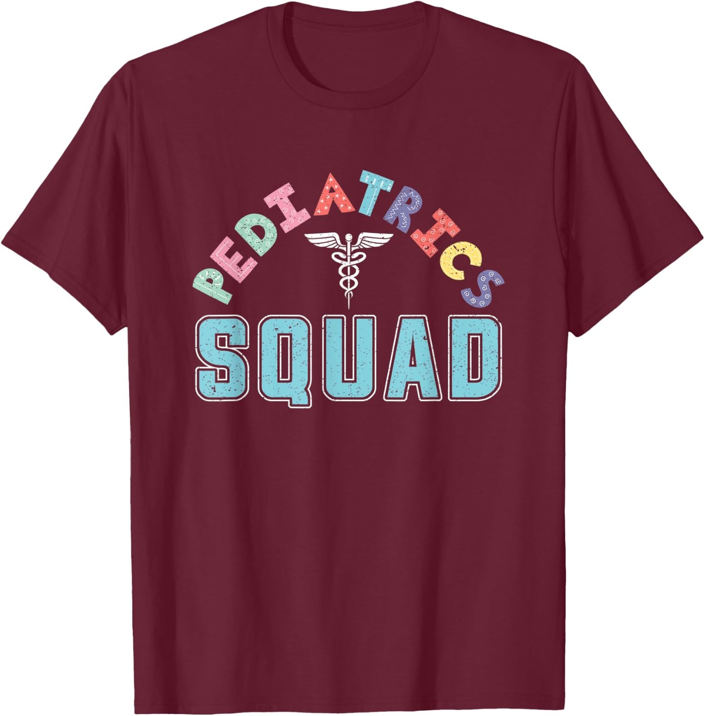 Kids Nurse Pediatrics Clinic Medical Gift Nurse T-Shirt - T-Shirt | Maroon
