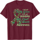 I wear Kelly Green for my Grandma Gallbladder Cancer T-Shirt - T-Shirt | Maroon