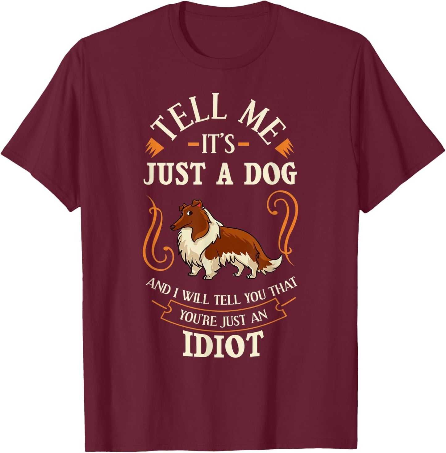 Rough Collie Dog Puppies Owner Lover Women T-Shirt - T-Shirt | Maroon
