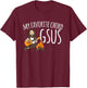 My Favorite Chord Is Gsus Jesus Guitar Campfire Camping T-Shirt - T-Shirt | Maroon