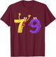 7 Ate 9 T-Shirt - T-Shirt | Maroon