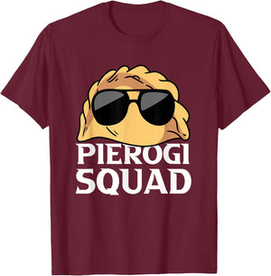 Pierogi Squad Polish Food Poland Funny T-Shirt - T-Shirt | Maroon