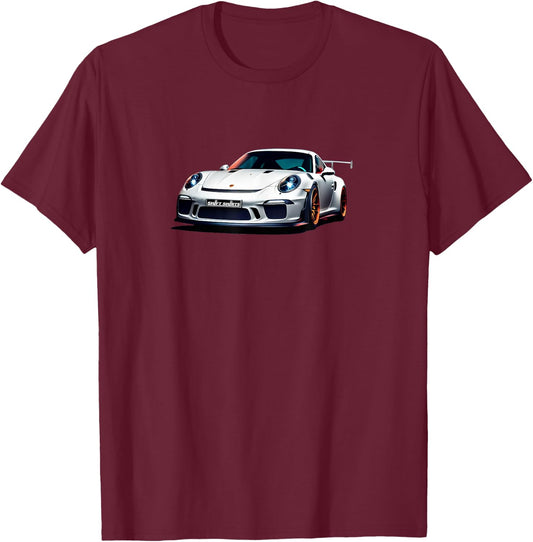 99Won.2 RS - 991 911 GT3 RS Inspired T-Shirt - T-Shirt | Maroon