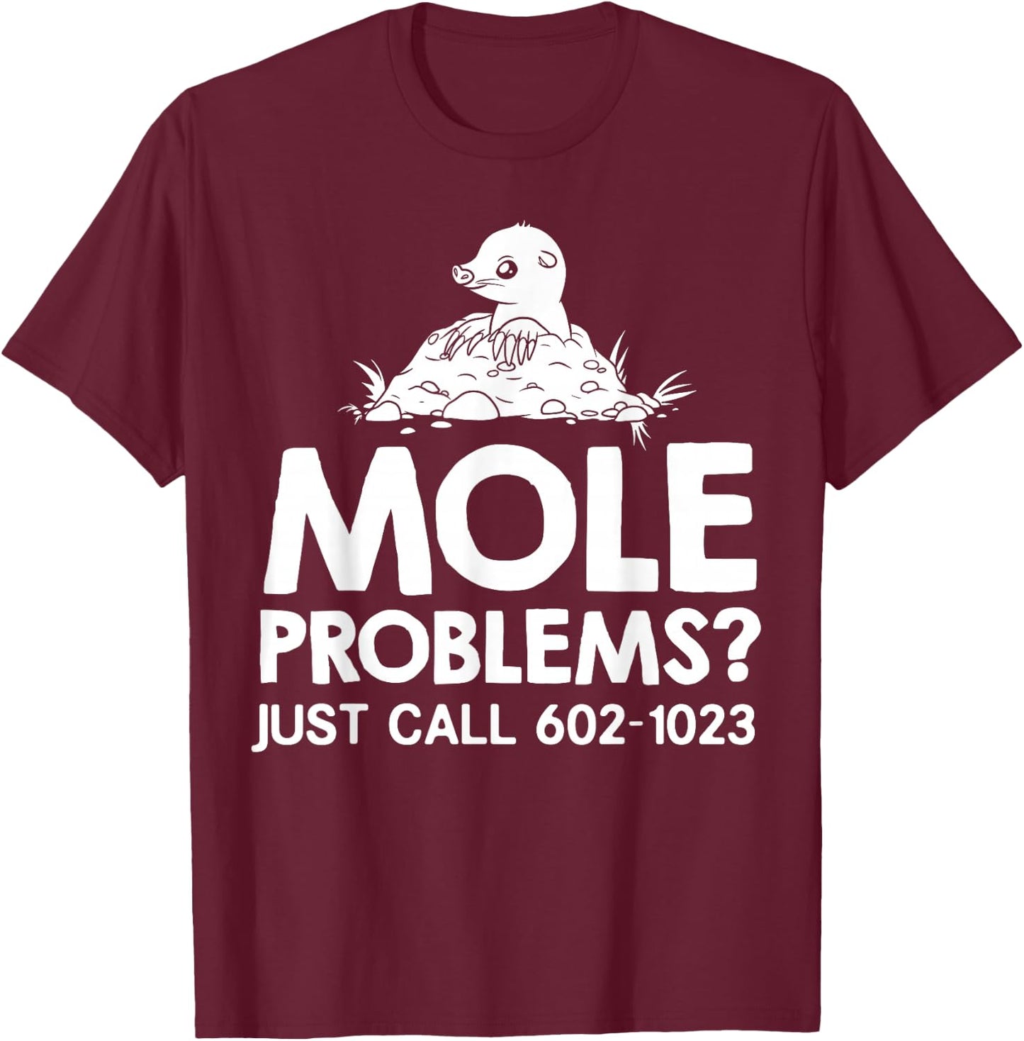 Mole Day Chemistry Gift Hunter Chemist T-Shirt - T-Shirt | Maroon