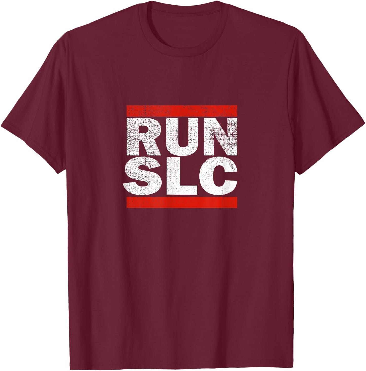 Run SLC Salt Lake City T-Shirt - T-Shirt | Maroon