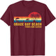 Family Vacation Grace Bay Beach Turks & Caicos Sea Turtle T-Shirt - T-Shirt | Maroon