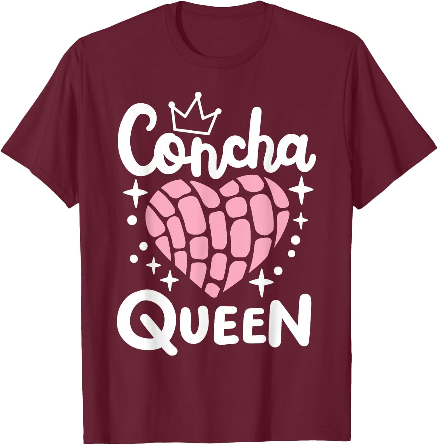 Conchas Concha Queen T-Shirt - T-Shirt | Maroon