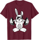 Bodybuilding Powerlifting Fitness Gym Rabbit - Squat Bunny T-Shirt - T-Shirt | Maroon