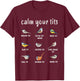 Funny Bird watching Tufted Titmouse Gift T-Shirt - T-Shirt | Maroon